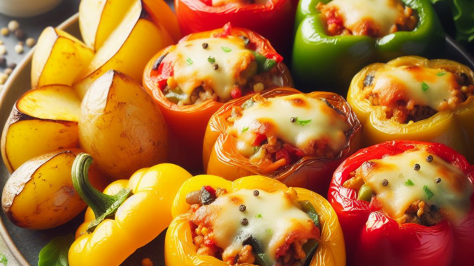 Low FODMAP Italian Stuffed Peppers