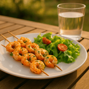 Lemon Herb Prawn Skewers: A Crohn’s-Friendly Grilled Treat