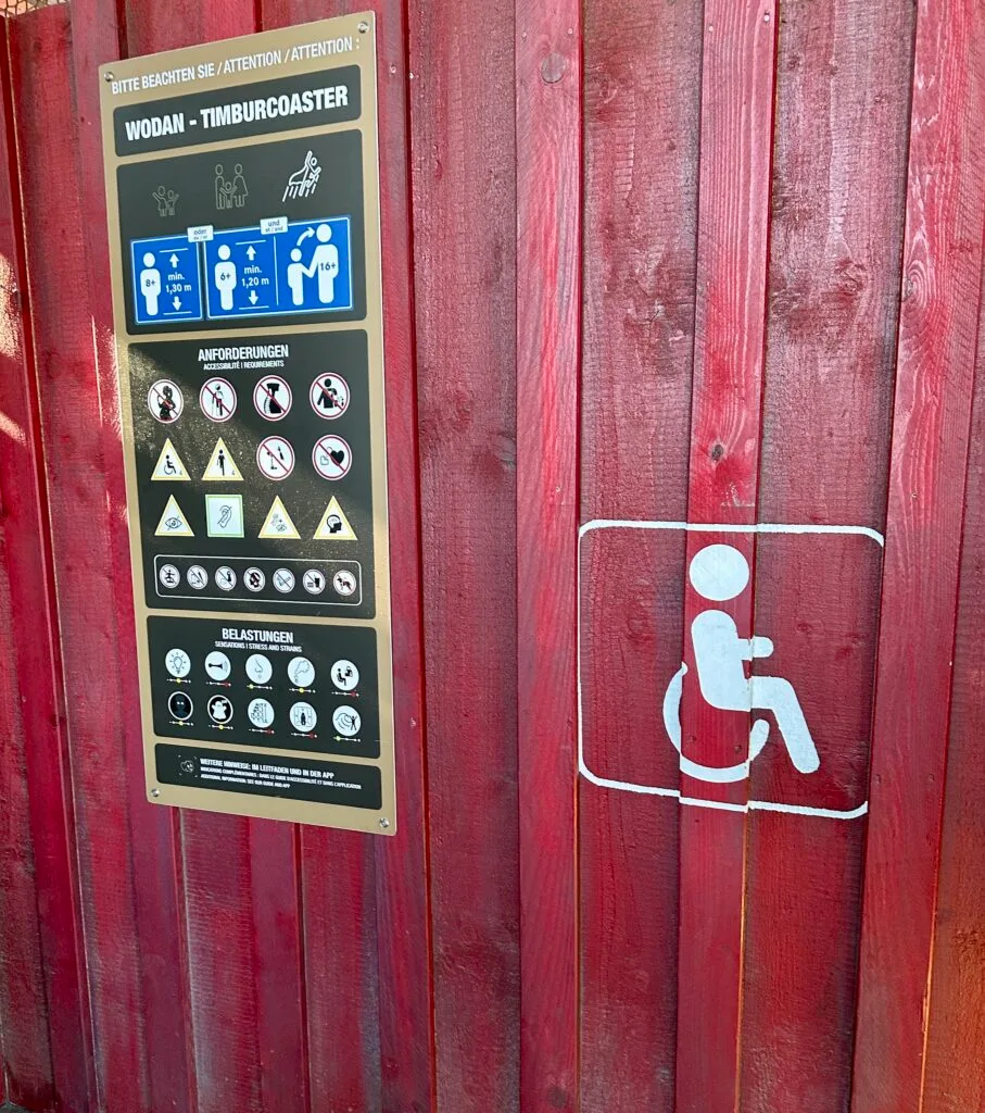 Disabled guest entrance Europa park